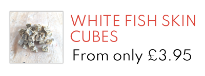whitefish skin cubes